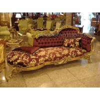 french style gold foil antique chaise lounge