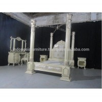 IN STOCK - Classic Italian & European Furniture bedroom sets ,California King Poster Bed with Canopy