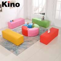 Lounge Kindergarten Cheaper Cassette Deck, Modern Different shaped PU leather ottoman stool